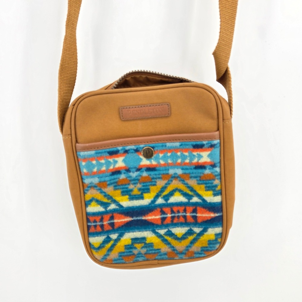 Pendleton Southwestern Wool Canvas Crossbody Nah Satchel Alto Mesa Bag NWOT